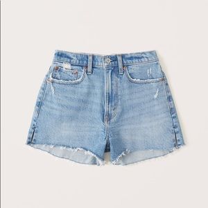 Abercrombie High Rise Mom Shorts NWT